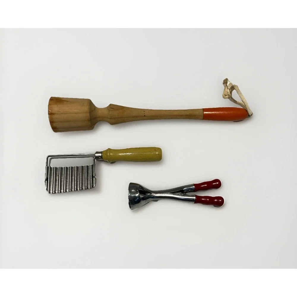 Vintage Farmhouse Kitchen Utensils Lot of 3 Tools Gadgets‎ Rustic Country